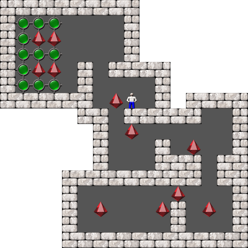 Sokoban Mass Remodel level 1950